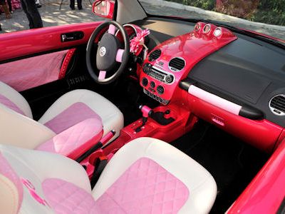 Volkswagen New Beetle Pink. VW Volkswagen Malibu Barbie